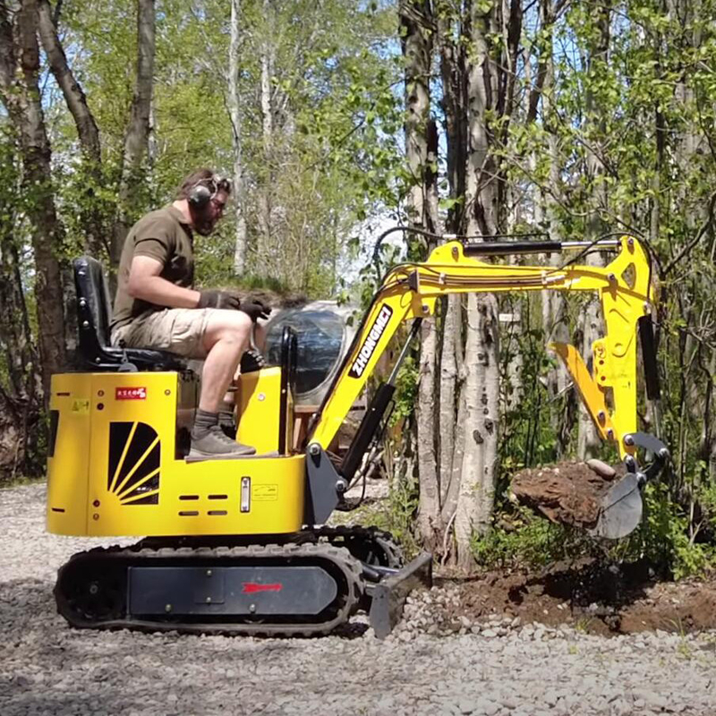 Municipal trabaja el excavador hidráulico de 2 Ton Mini Excavator Swing Boom Small