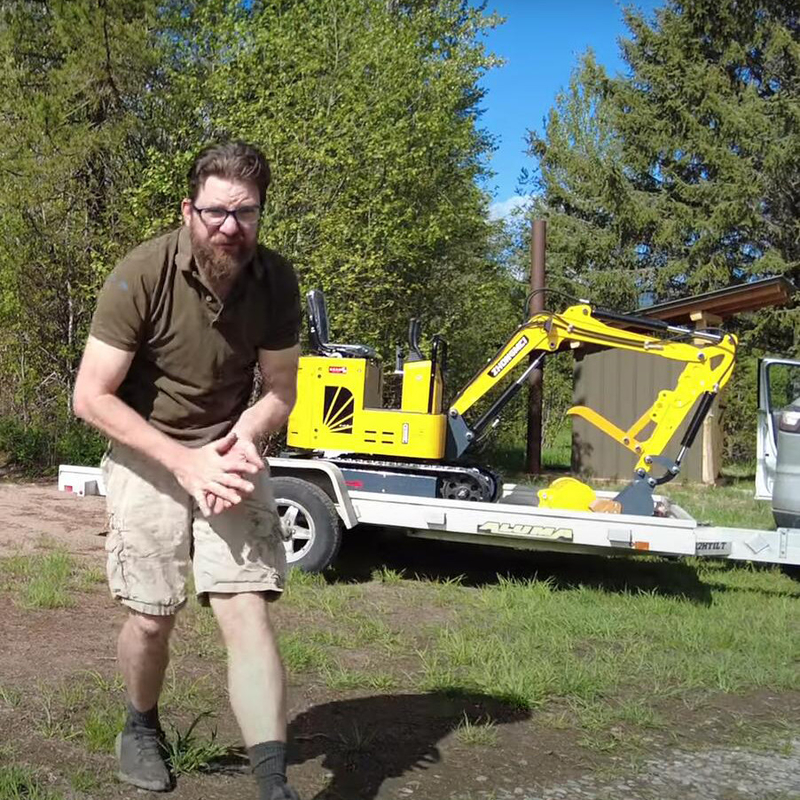 La correa eslabonada Mini Excavator Travel Speed 2.5km/H del motor de Changchai siguió el pequeño cavador