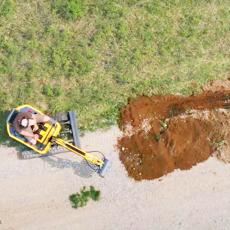 Pequeño cavador de la maquinaria de mudanza de Thumb Micro Earth del Bagger de Mini Clamshell Shovel Excavator Trailer pequeño