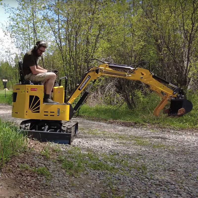 La correa eslabonada Mini Excavator Travel Speed 2.5km/H del motor de Changchai siguió el pequeño cavador
