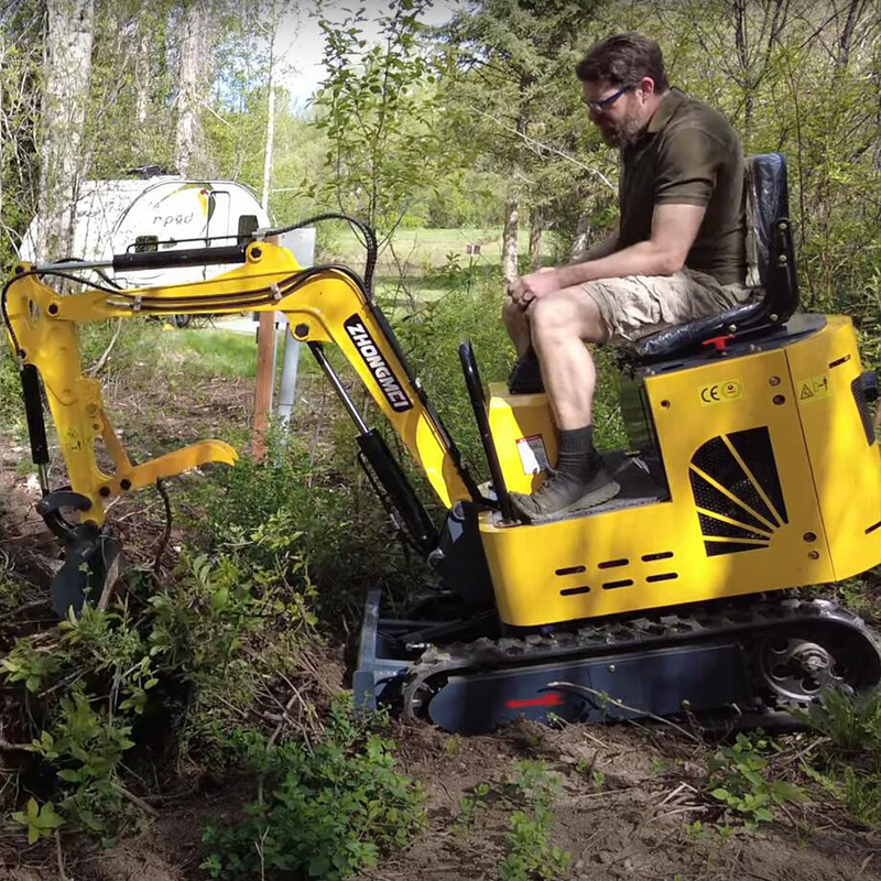 Pequeño cavador de la maquinaria de mudanza de Thumb Micro Earth del Bagger de Mini Clamshell Shovel Excavator Trailer pequeño