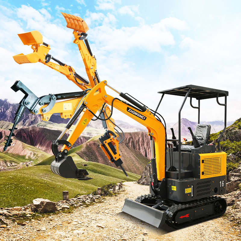 Excavadora Escavator Pelle Digger Mini Excavator de Ton Mini de la correa eslabonada 1,2 de ZHONGMEI Minibagger