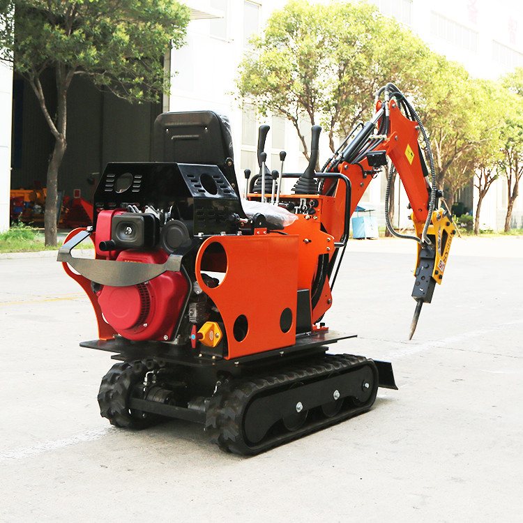 La alta eficacia del combustible correa eslabonada de 0,8 T montó el excavador hidráulico Mini Garden Digger
