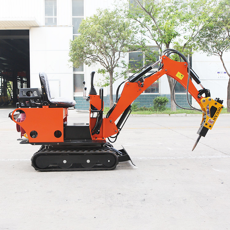 La alta eficacia del combustible correa eslabonada de 0,8 T montó el excavador hidráulico Mini Garden Digger